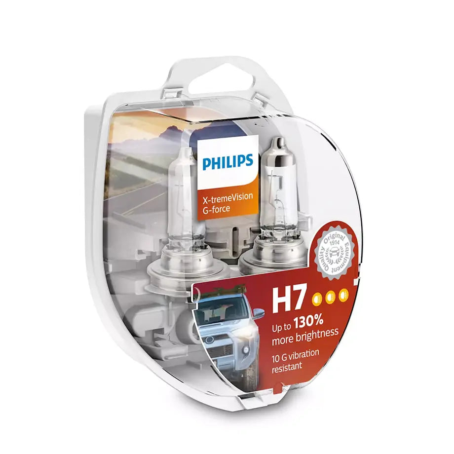 Philips H7 X-treme Vision G-force 55W Bulb Set - Rivonia Car Sound