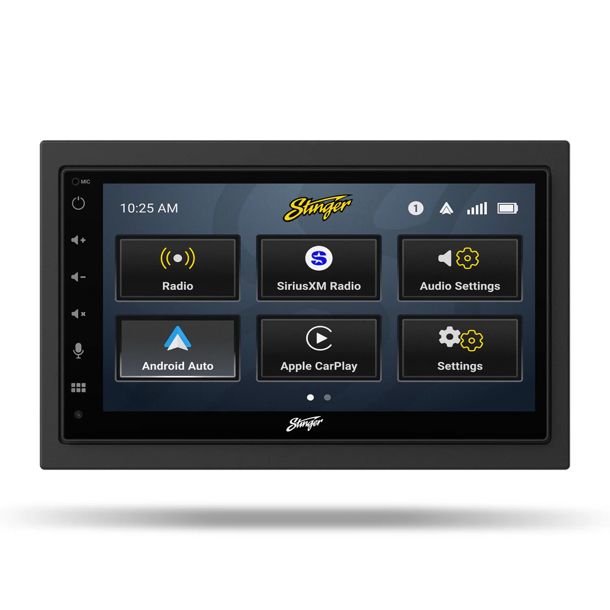 Stinger 6.8″ Double DIN Radio Kit installed in Jeep Wrangler JK dash