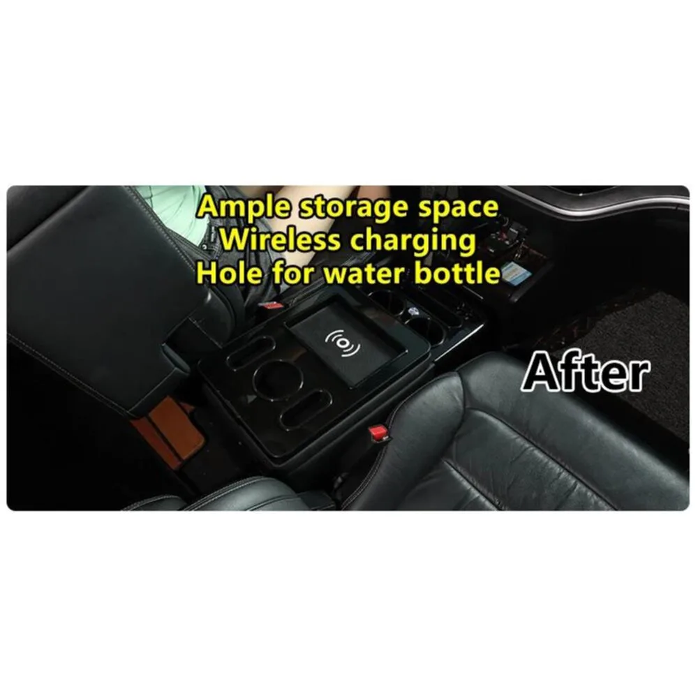 PJ-VW-06 Centre Armrest Cup Holder with Wireless Charging for VW – Rivonia Car Sound