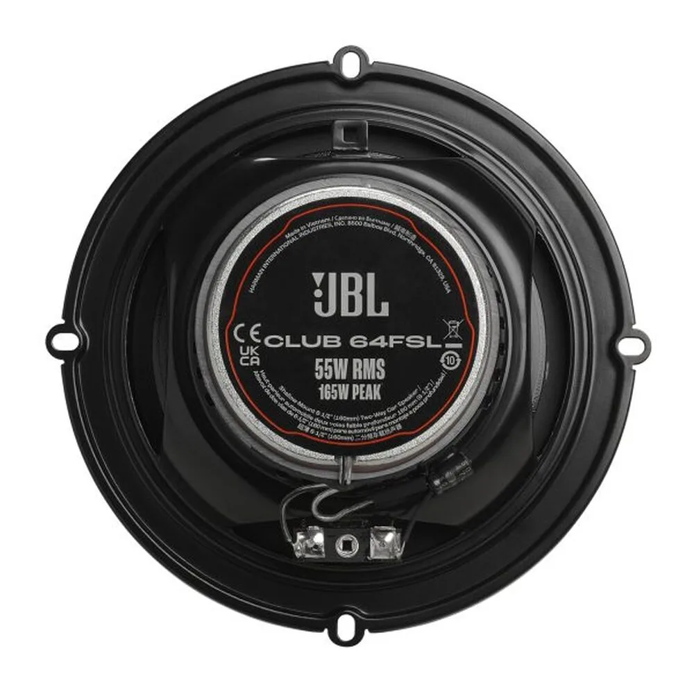 JBL Club 64FSL 6.5-Inch Shallow-Mount 2-Way Coaxial Car Speakers – Rivonia Car Sound