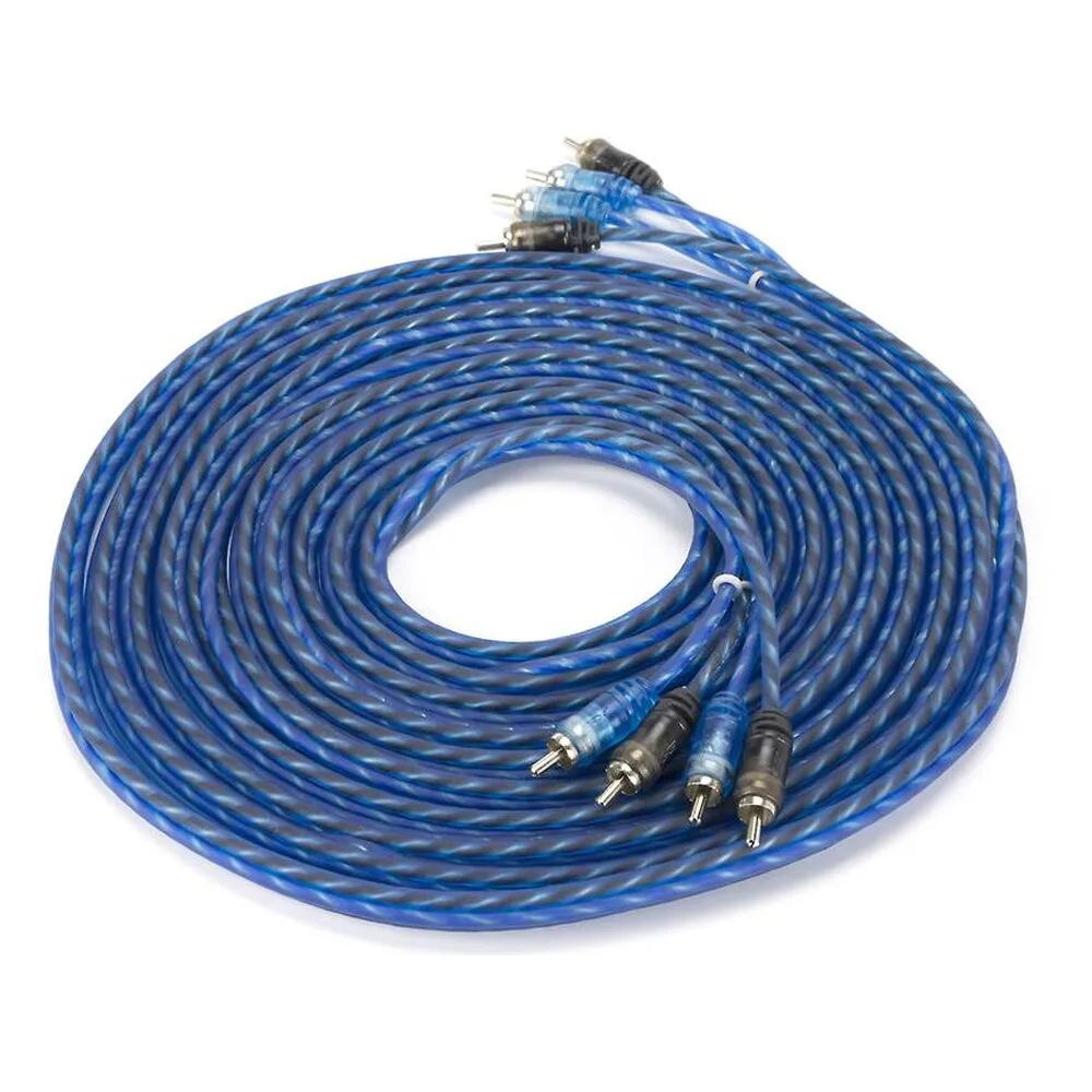 EFX 4-Channel RCA Patch Cables 17 ft – Car Audio Signal Cable