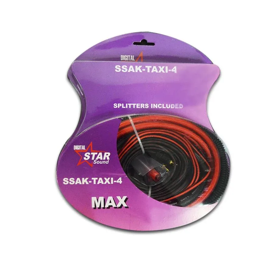 Star Sound SSAK-TAXI-4 4 Gauge Taxi Amplifier Wiring Kit with ANL Fuse – Rivonia Car Sound