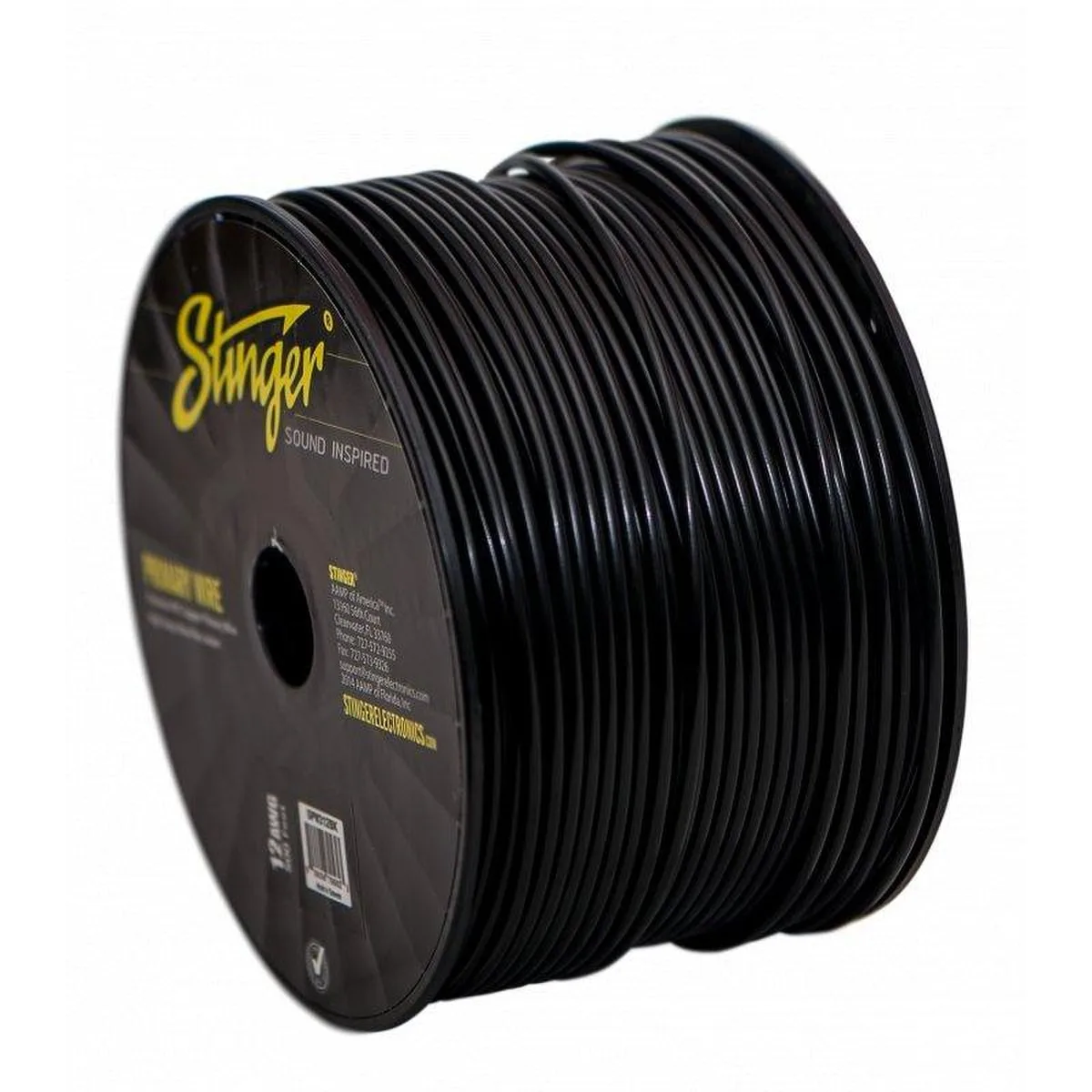 Stinger SPW312BK 12AWG Pro Power Wire Black 500ft Roll – Rivonia Car Sound