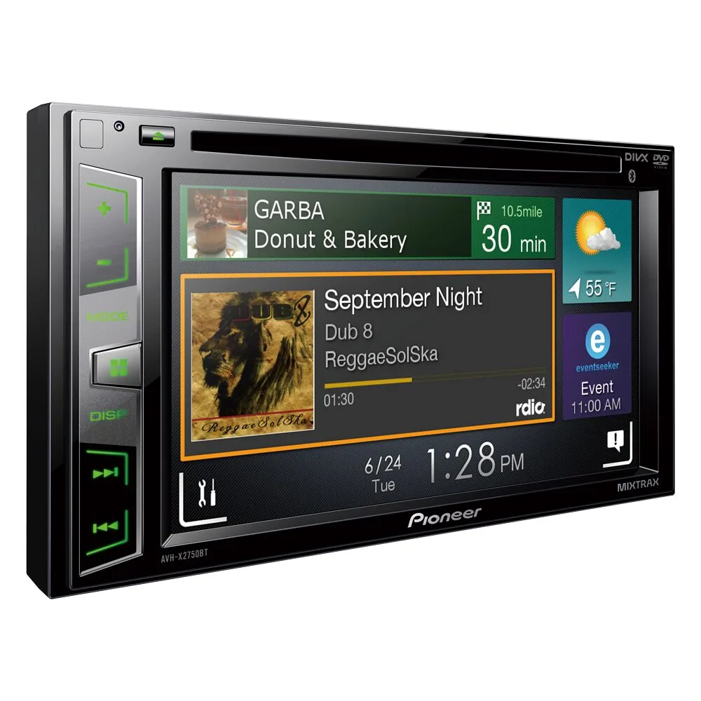 Pioneer AVH-X2750BT Double DIN Bluetooth DVD Multimedia Receiver – Rivonia Car Sound