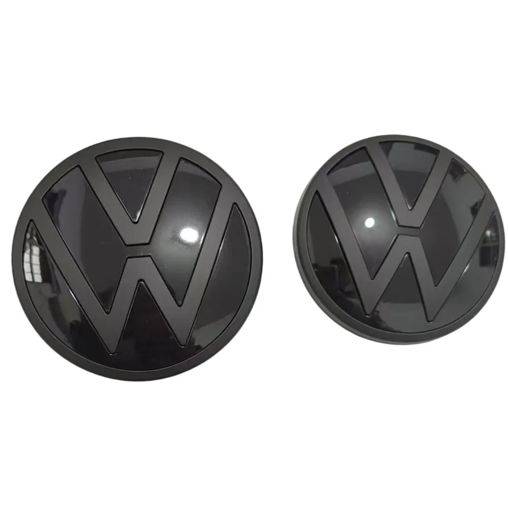 VW Polo Vivo Matte Black Badge Logo Set PJ-VW-03 Front and Rear