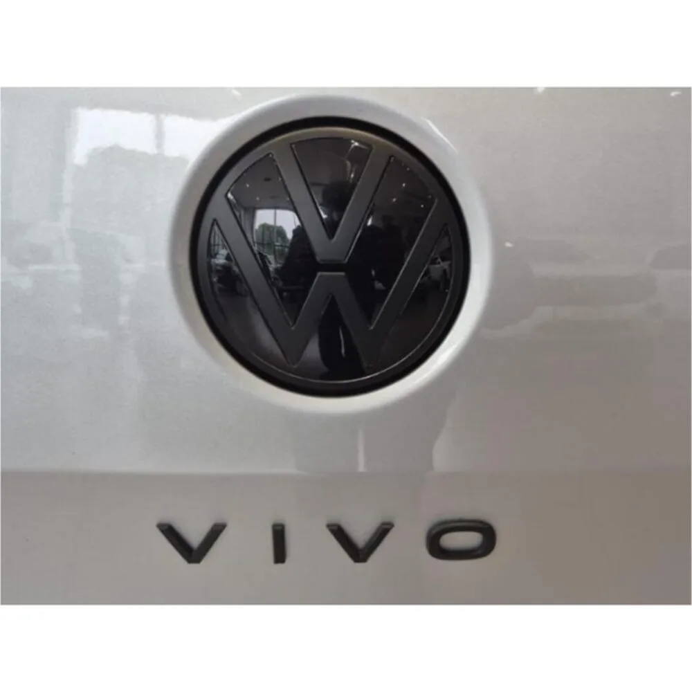 VW Polo Vivo Matte Black Badge Logo Set PJ-VW-03 Front and Rear