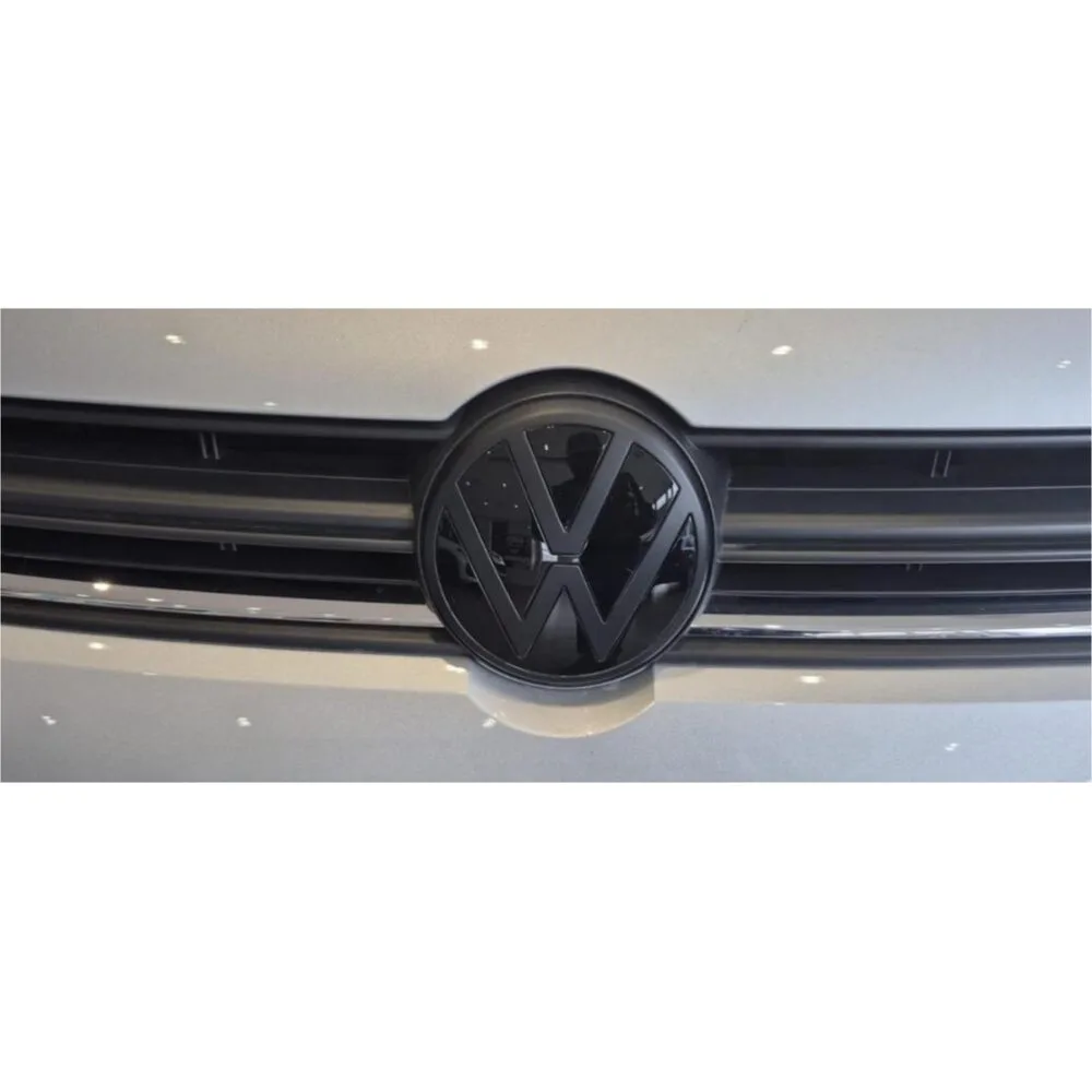 VW Polo Vivo Matte Black Badge Logo Set PJ-VW-03 Front and Rear