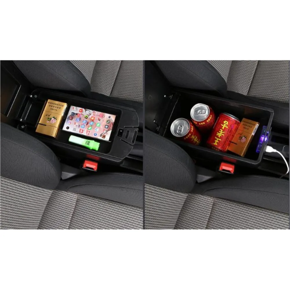 VW Polo Centre Console Armrest PJ-VW-04 with USB Charging Ports