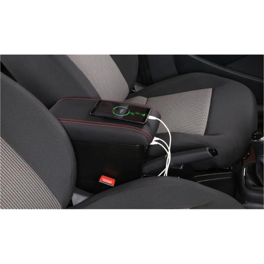 VW Polo Centre Console Armrest PJ-VW-04 with USB Charging Ports
