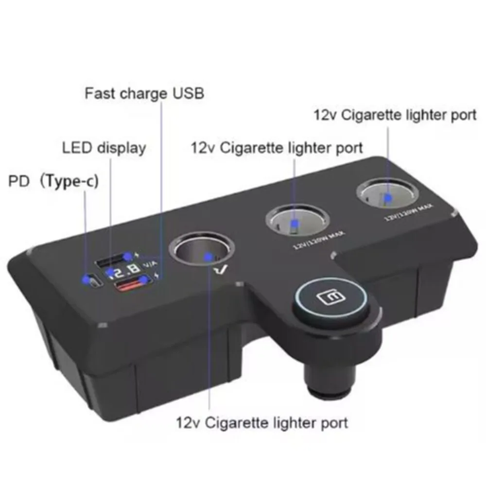 VW Polo 2011-2018 Charging Base RX-CD-05 USB Type-C 12V Hub