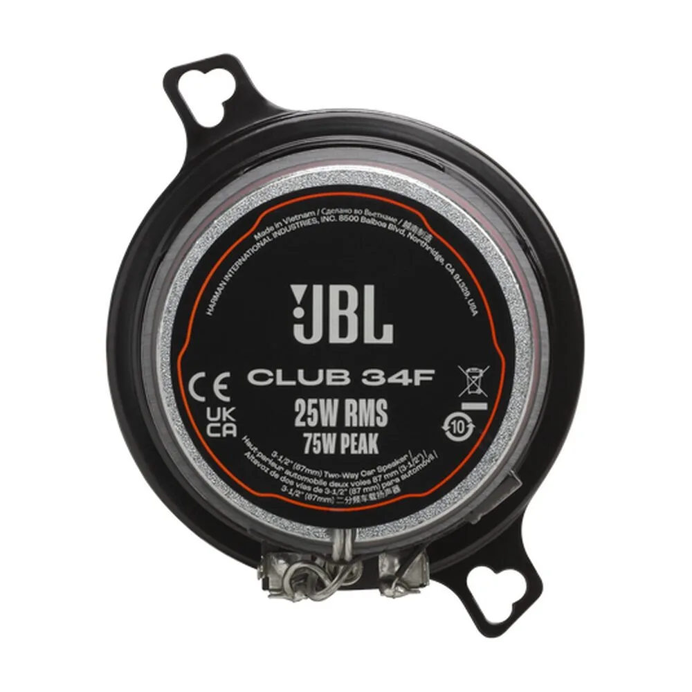 JBL Club 34F 3.5-Inch 2-Way Coaxial Car Speakers Pair