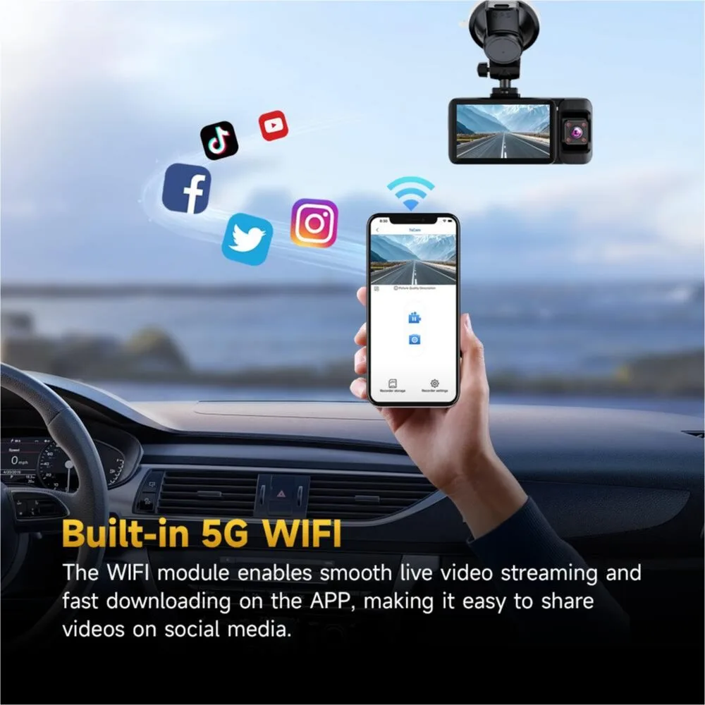 RX-LX-13 3 Channel 4K Dash Camera Front Interior Rear – Rivonia Car Sound