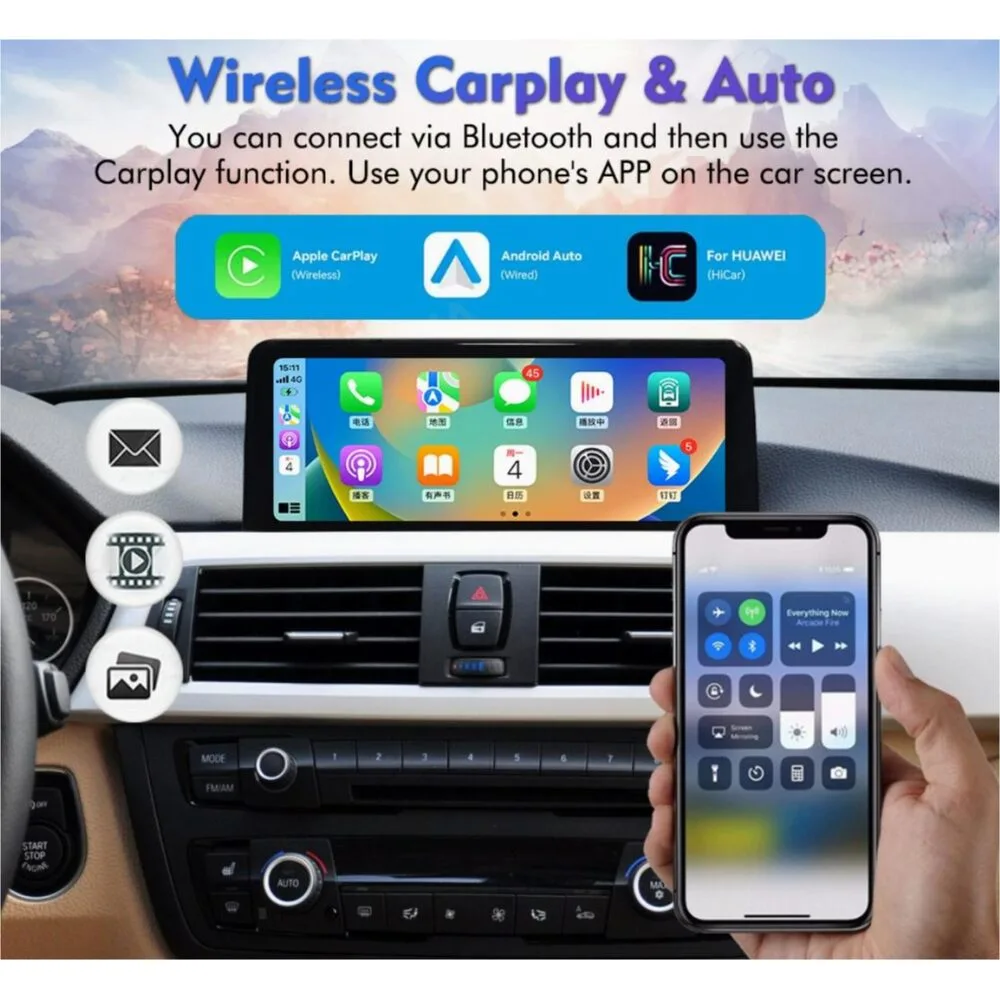 BMW F30 12.3 Inch Android Multimedia Navigation System with Wireless CarPlay – Rivonia Car Sound