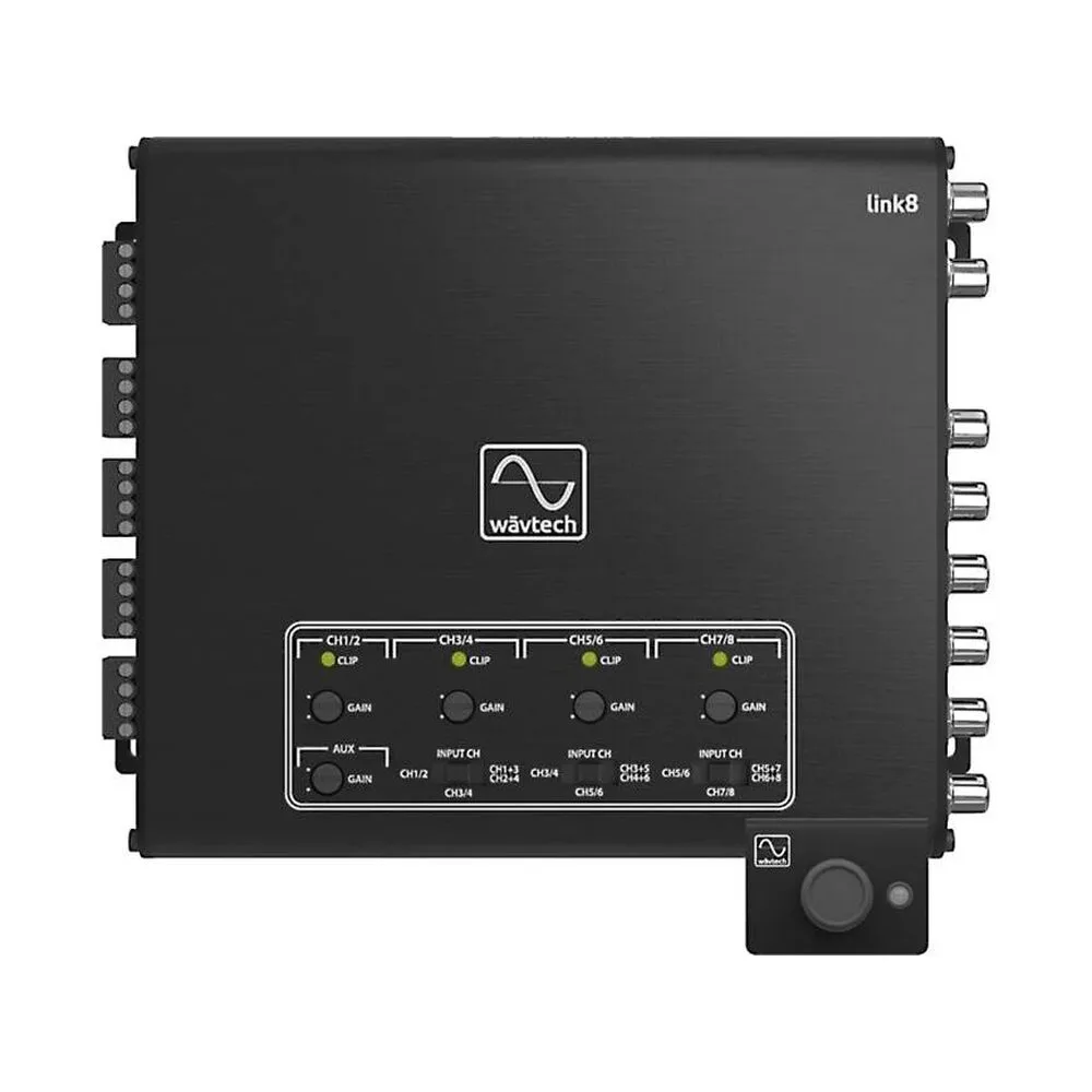 Wāvtech link8 8-Channel Line Output Converter and Summing Processor – Rivonia Car Sound