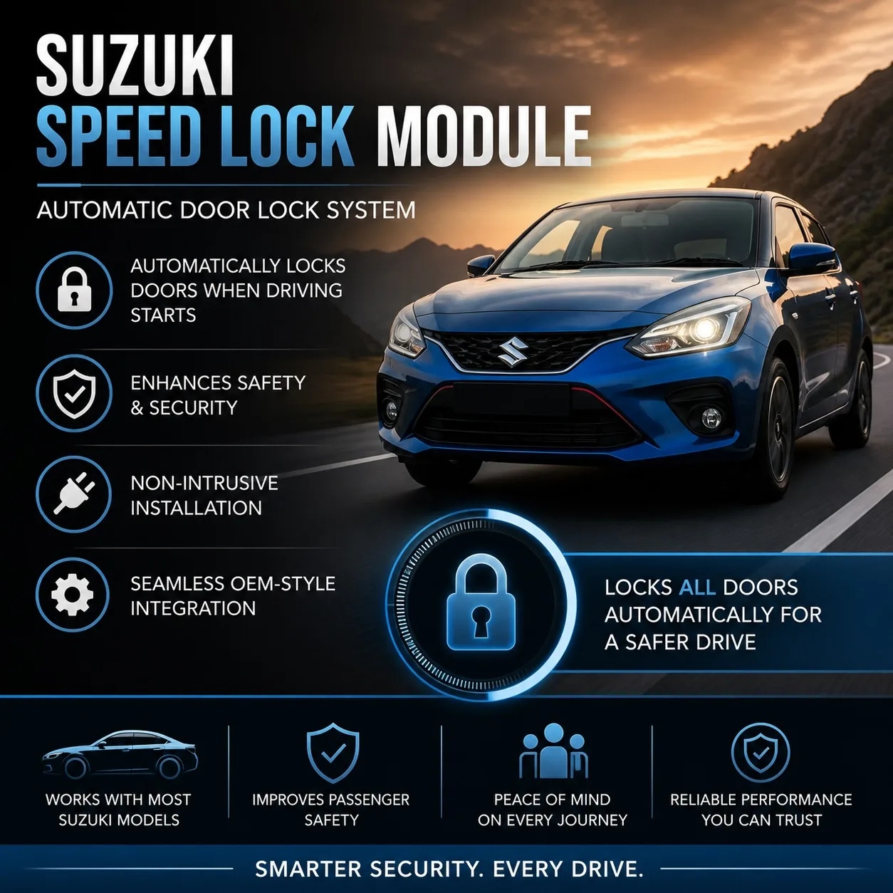 Suzuki Speed Lock Module Automatic Door Lock System