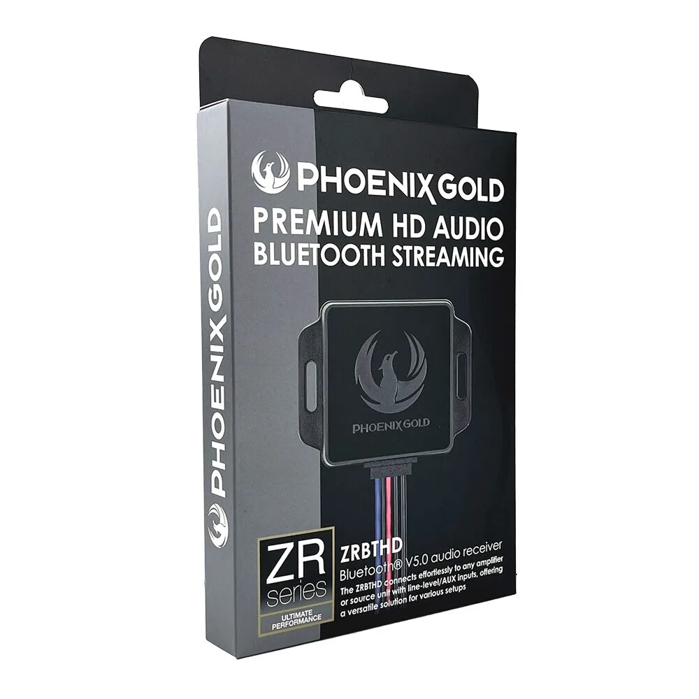 Phoenix Gold ZRBTHD Bluetooth HD Audio Receiver with 4V RCA Output
