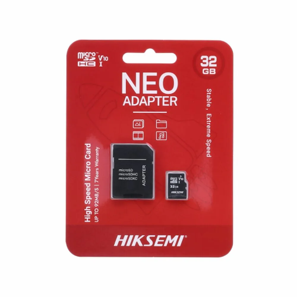 Hiksemi 32GB MicroSD Card with SD Adapter Class 10 UHS-I High Speed Storage