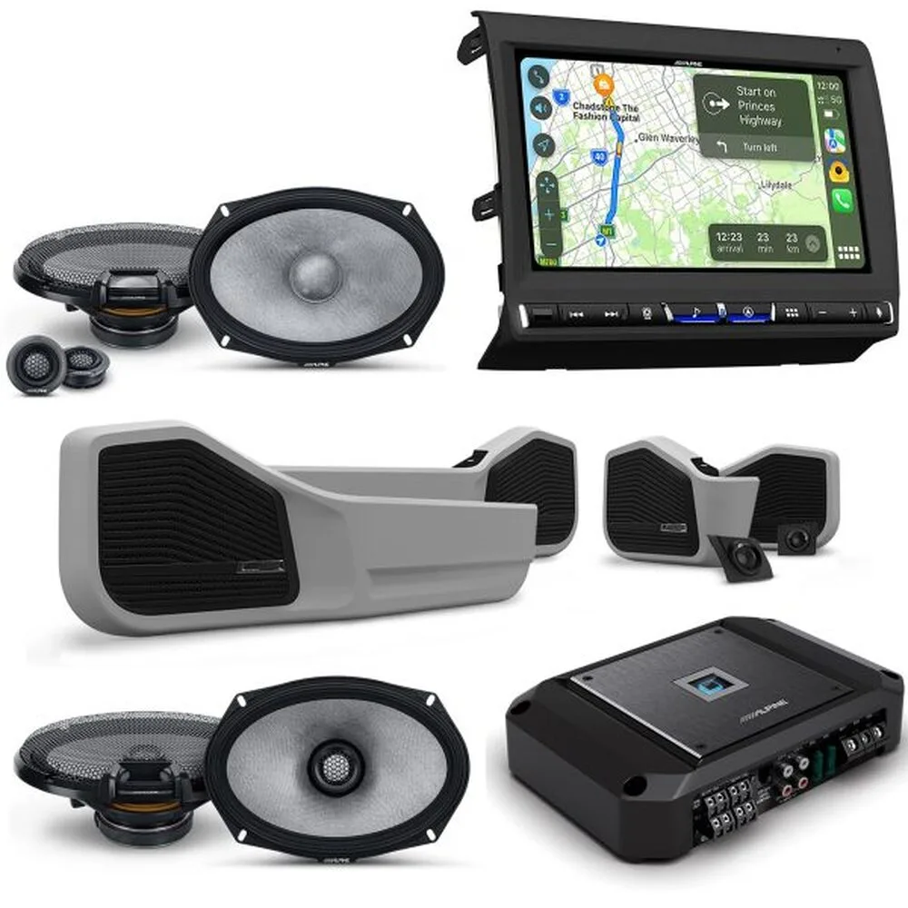 Alpine LC70 Premium System for Toyota LandCruiser 70 Series with R-Series Speakers and Multimedia Head Unit - Rivonia Car Sound