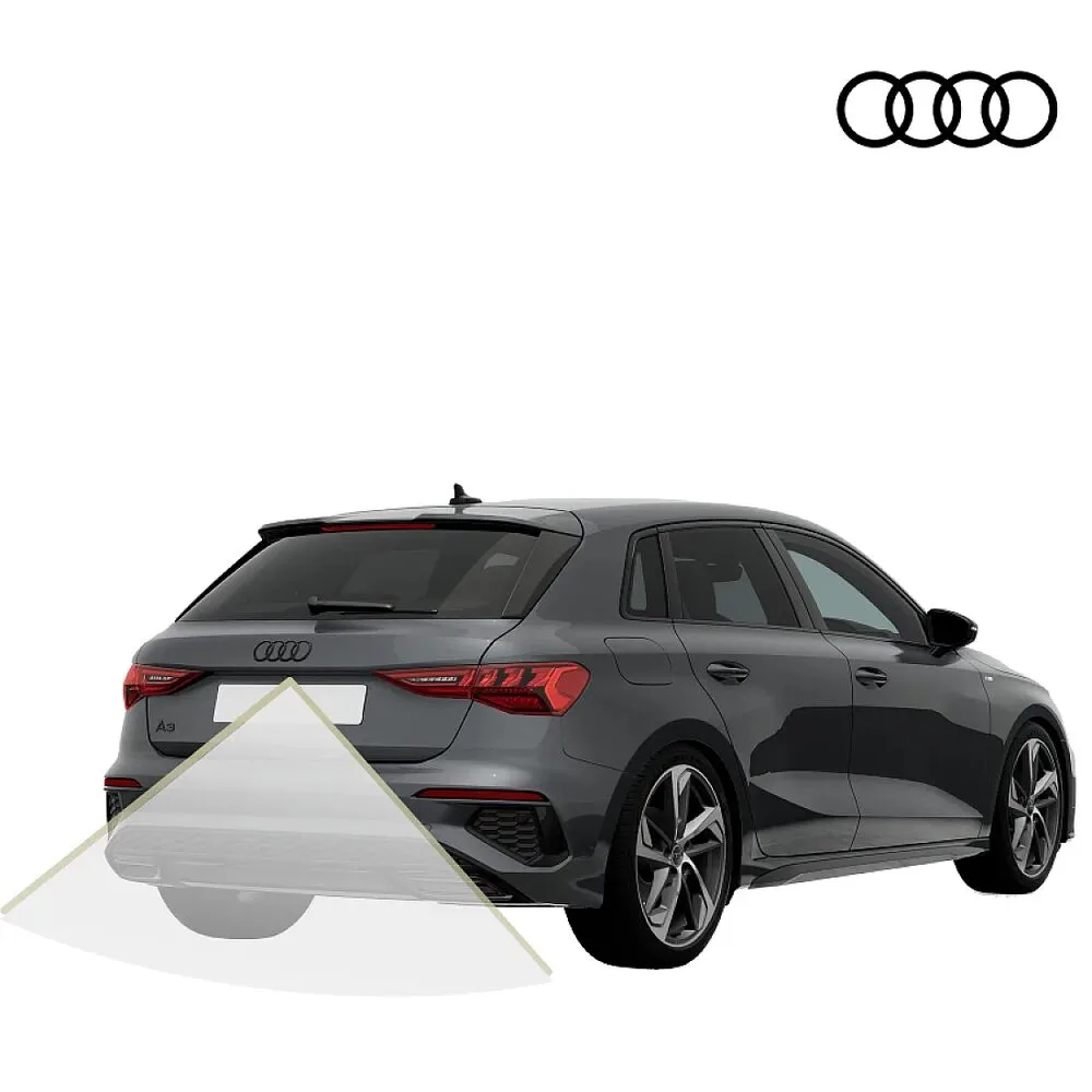 Audi A3 8Y Genuine Rear View Reversing Retrofit Camera Kit with Boot Handle Camera