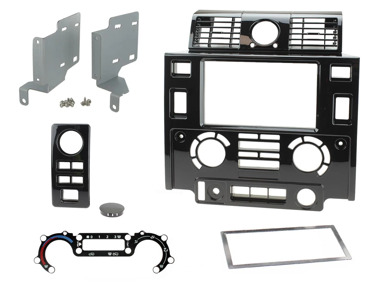 Connects2 CT23LR06 Land Rover Defender Double DIN Fascia Plate - Rivonia Car Sound