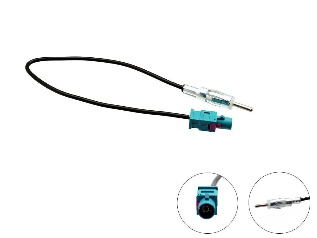 Connects2 CT27AA17 - Mercedes Fakra to DIN Antenna Adapter - For Aftermarket Radio With DIN Antenna Connector - Rivonia Car Sound