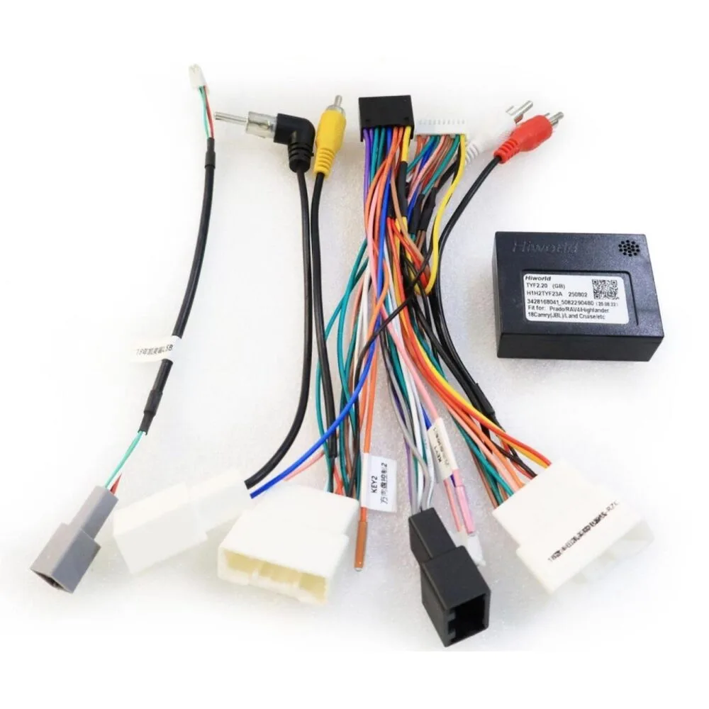 XS-TO-07 Toyota Camry 16-Pin CANBUS Wiring Harness Adapter for Android Head Units