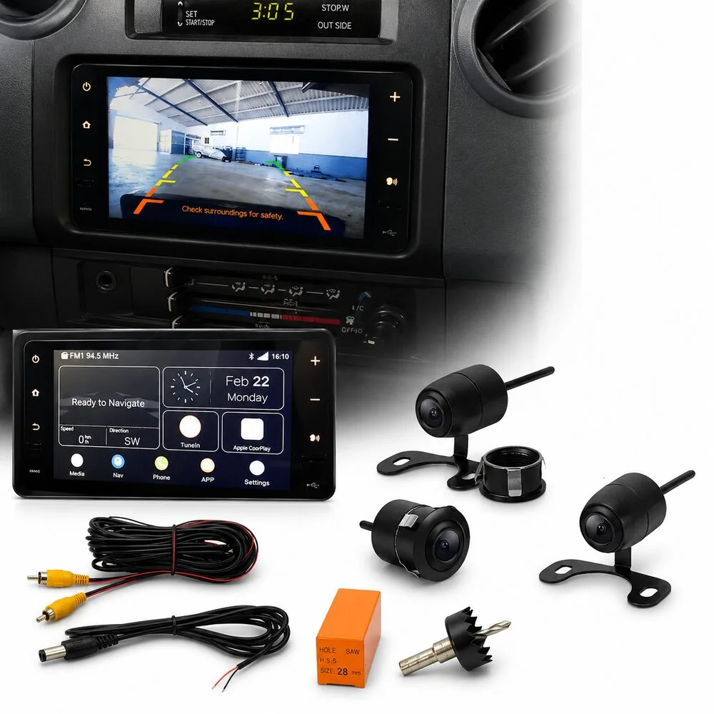 Toyota Land Cruiser 76 79 Reverse Camera Add-On Kit for Factory Radio 2018-2022