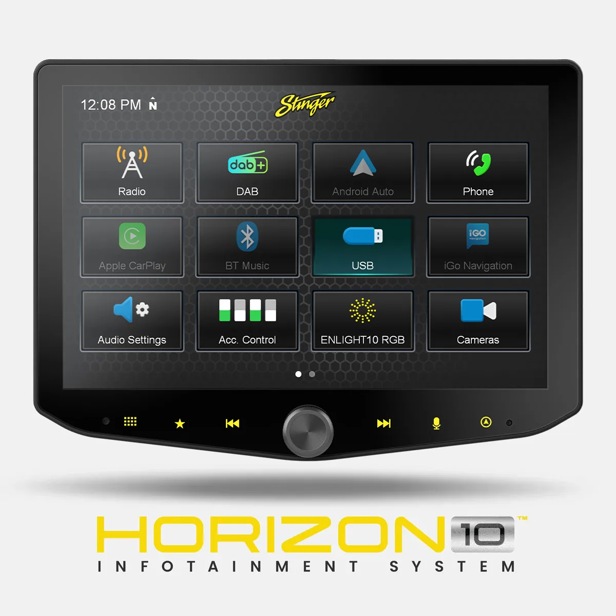 STINGER HORIZON10 iX210E-VW3 10.1-inch multimedia system for Volkswagen Amarok – Rivonia Car Sound