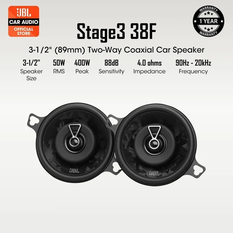 JBL Stage3 38F 3.5-Inch Coaxial Car Speakers - Rivonia Car Sound