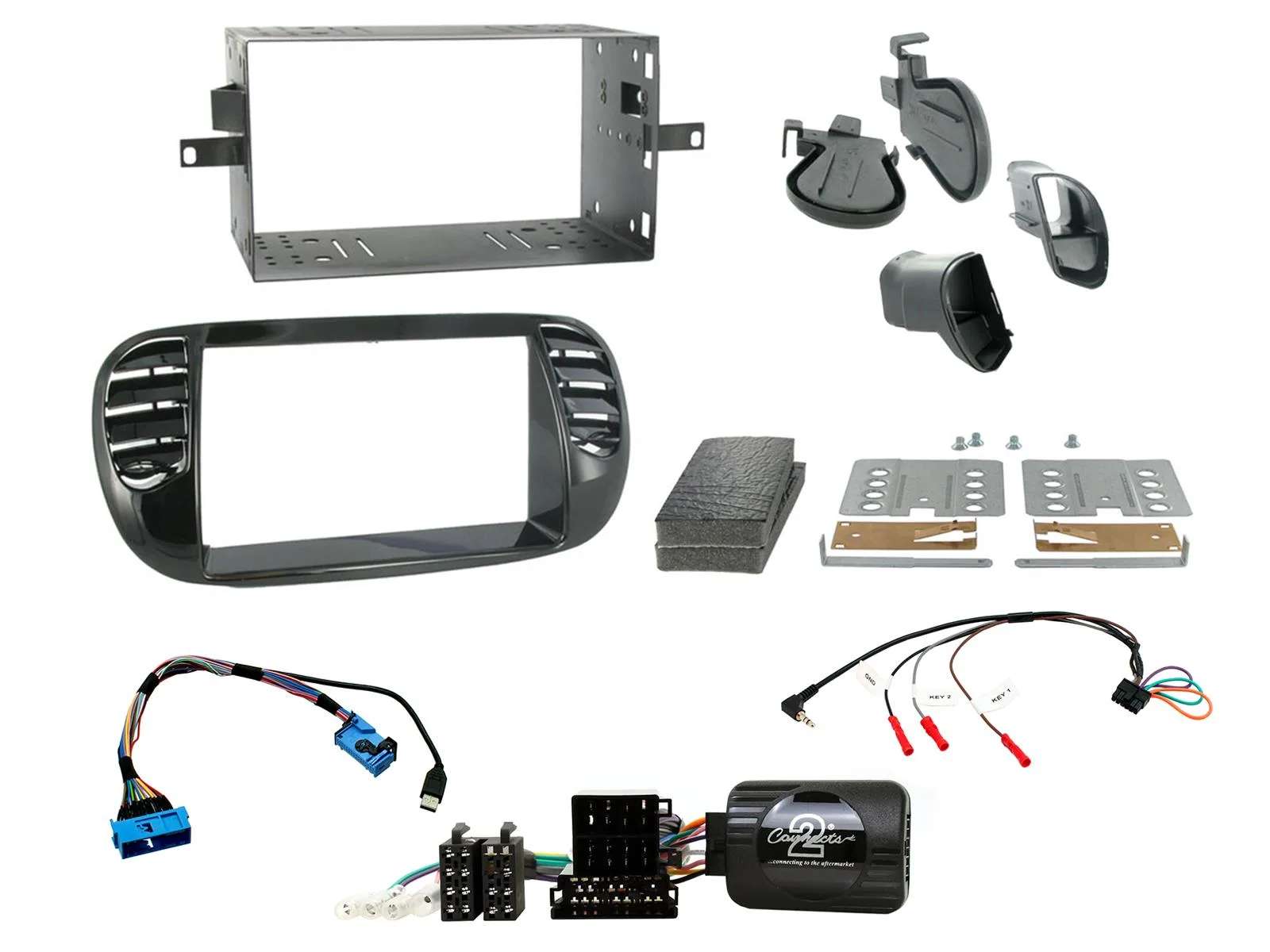 Connects2 CTKFT02 Fiat Double DIN Installation Kit – Rivonia Car Sound