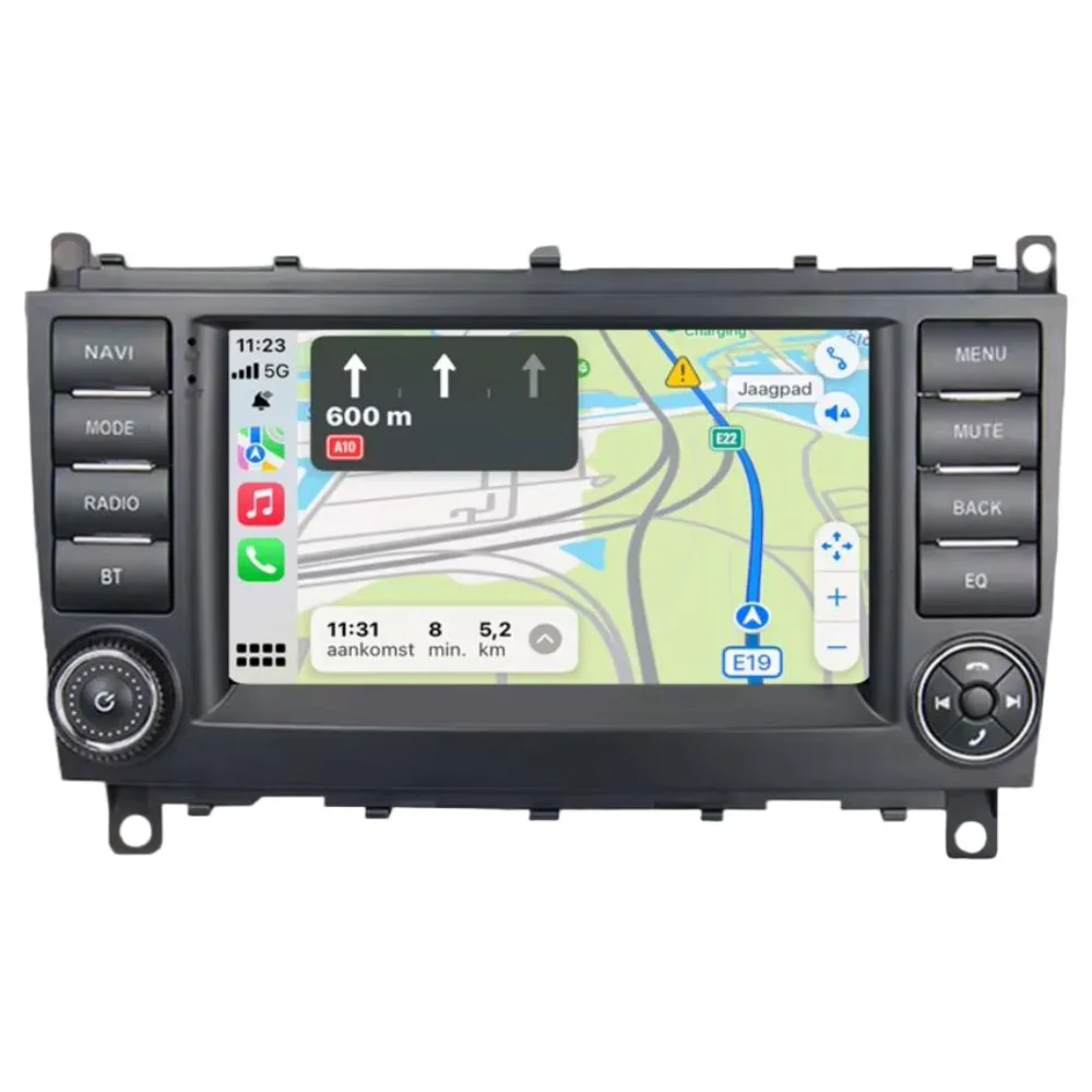 RX-CP-BZ04 7-inch Android multimedia unit for Mercedes CLK, front view